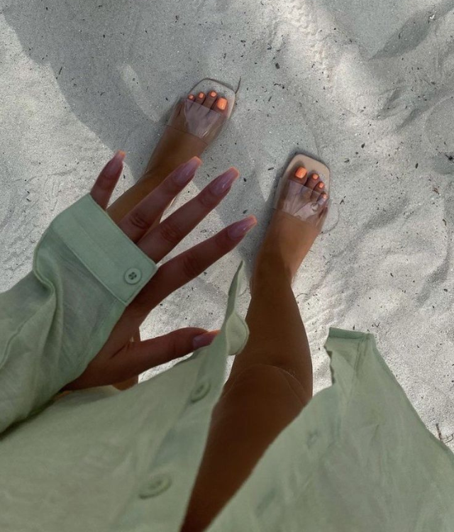 Gel Overlay and Gel Pedicure Combo