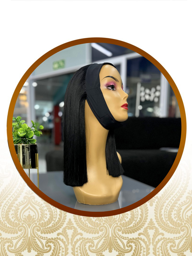 14″ Indian Remi Peruca Glueless Headband Unit